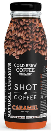 กาแฟ Cold Brew รสคาราเมล ออร์แกนิค 175 มล. - PRIMABIOTIC